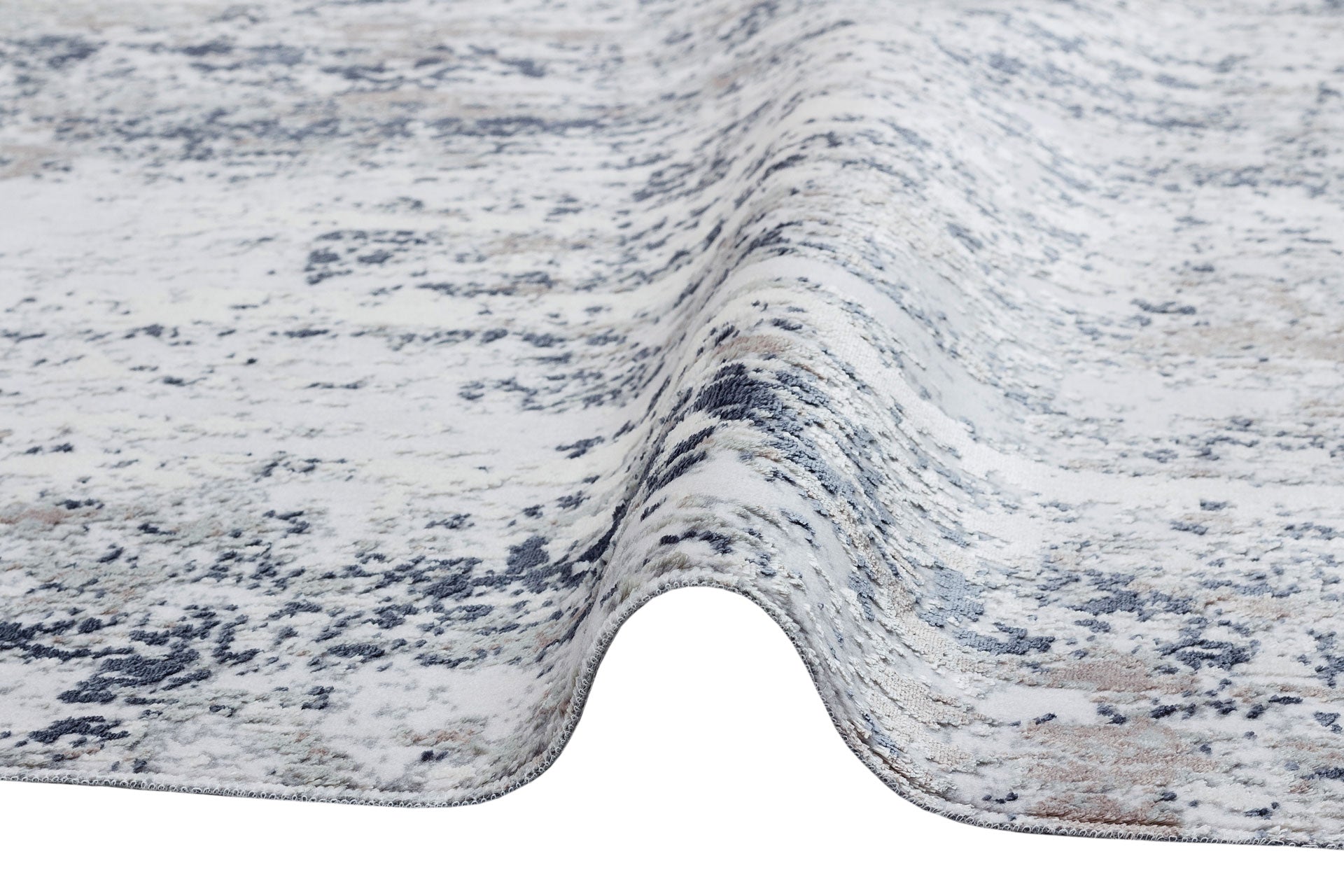 ST 10 SILVER MARINE XXW  - SATEEN - Hav Toz Vermez Yıkanabilir Kaymaz İnce Dokuma Modern Halı 