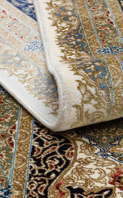 Isfahan Seccade ISF 04 Krem - Viskon Klasik Desenli Seccade Sık Dokuma Seccade