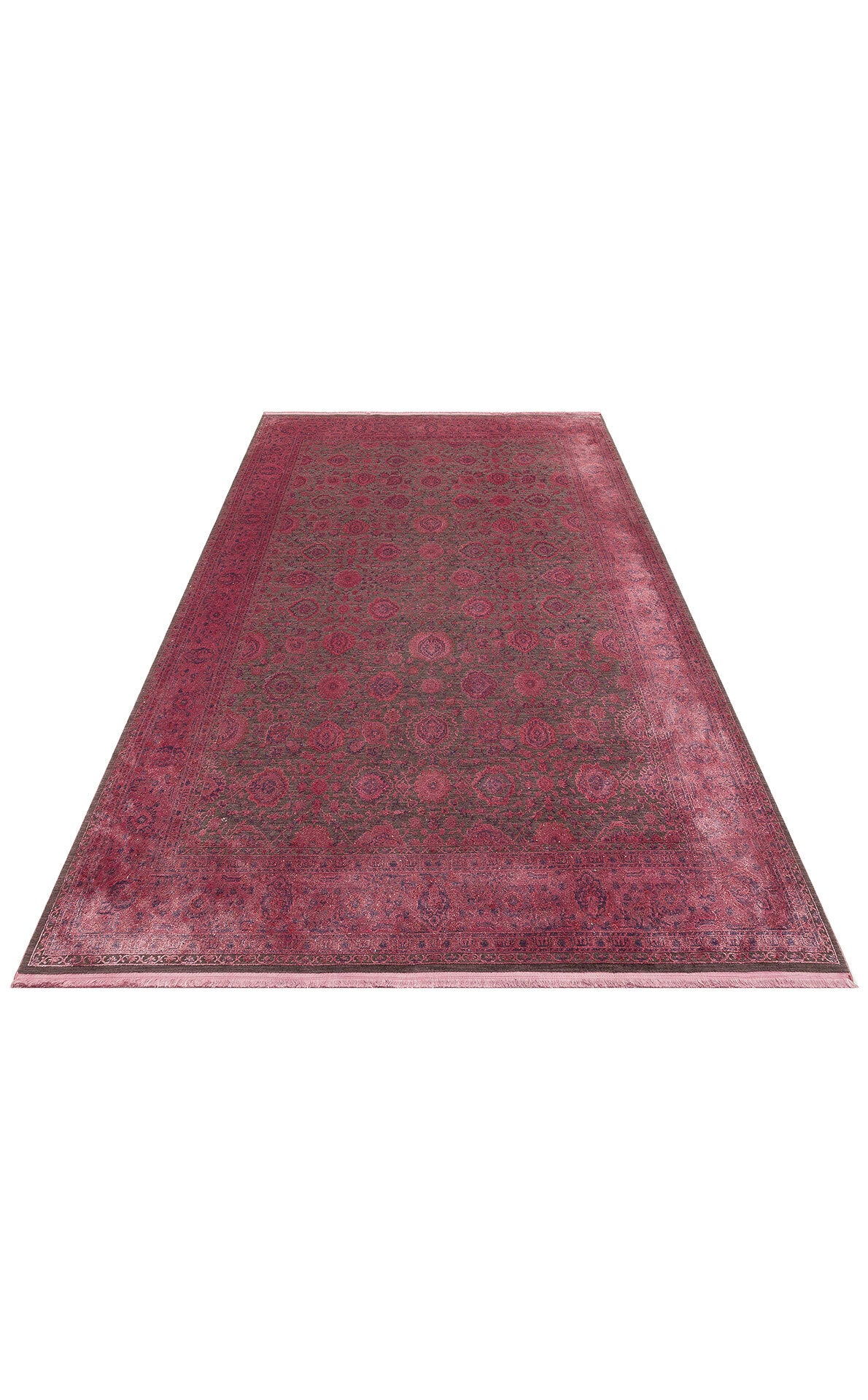 LHR 01 FUSCHIA  - LAHOR - Özel Boyama İşlemi İle Üretilen Yüksek Alçak Dokuya Sahip Zengin Renkli Şık Salon Halısı