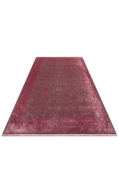 LHR 01 FUSCHIA  - LAHOR - Özel Boyama İşlemi İle Üretilen Yüksek Alçak Dokuya Sahip Zengin Renkli Şık Salon Halısı