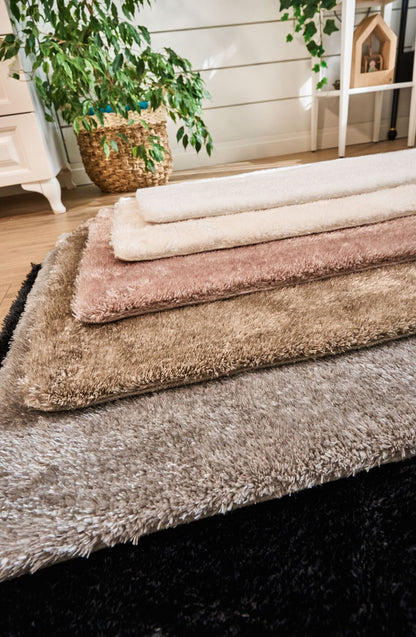 Vega Antrasit - Yıkanabilir Peluş Halı | Kaymaz Süet Taban