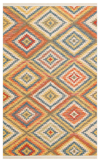 Nomad NMD 07 Toprak - Çift Taraflı Yıkanabilir Kilim | Otantik Kilim