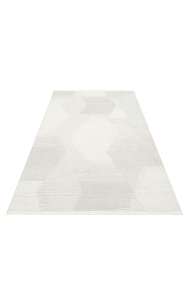 Lagos LGS 21 Krem Bej XW - Yıkanabilir Hav Vermez Modern Desenli Halı 