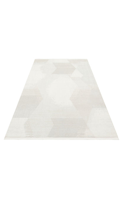 Lagos LGS 21 Krem Bej XW - Yıkanabilir Hav Vermez Modern Desenli Halı 
