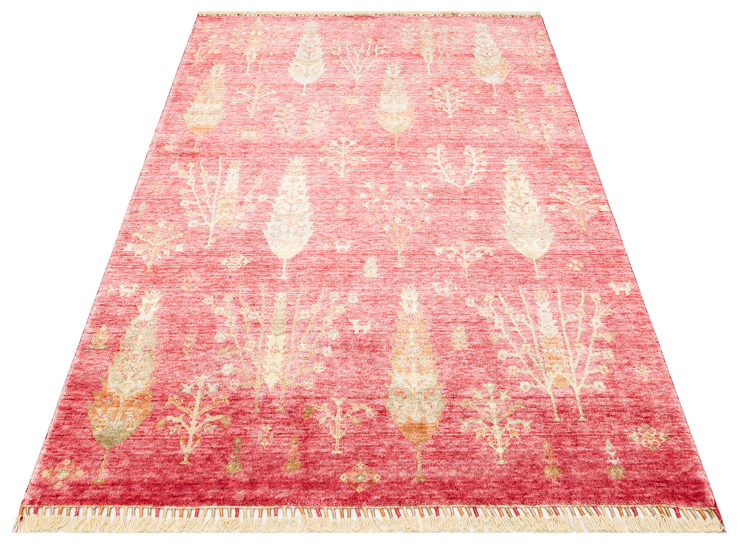 ZR 08 RED AUTUMN  - Otantik Desenli El Emeği ile Üretilen Modern Uşak Halısı