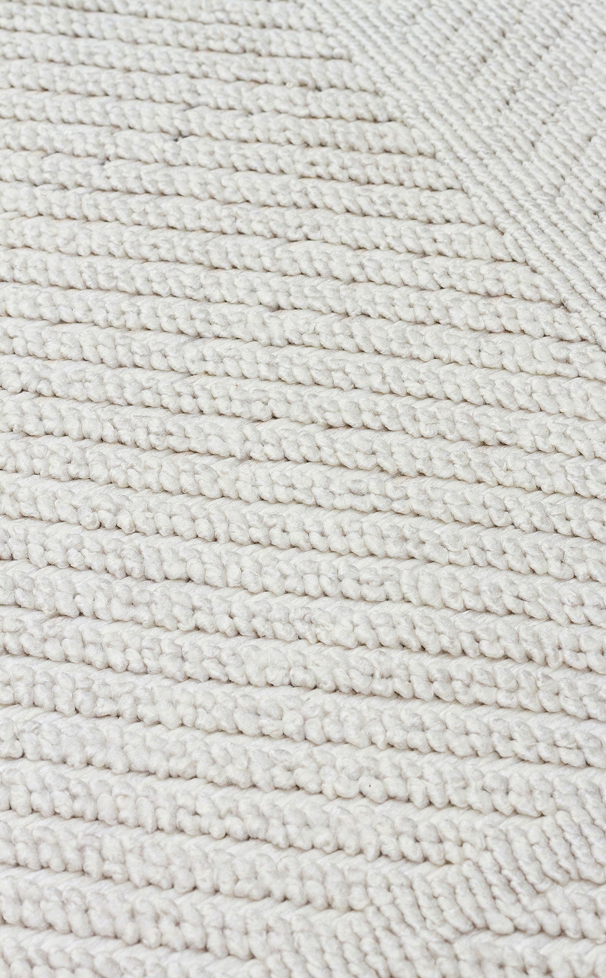 CZY 06 CREAM LW  - COZY - Hav Toz Vermez Modern Örgü Dokuma Makine Halısı