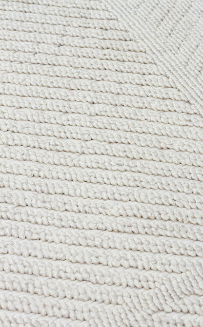 CZY 06 CREAM LW  - COZY - Hav Toz Vermez Modern Örgü Dokuma Makine Halısı