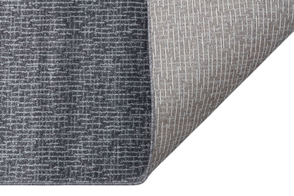 LT 01 DARK GREY  - LOTTO - Hav Toz Vermez Modern Sade Desenli Makine Halısı