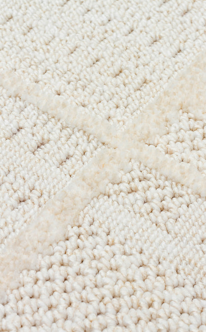 JOY 03 WHITE  - JOY - Hav Toz Vermeyen Yumuşak dokulu Modern Makine Halısı
