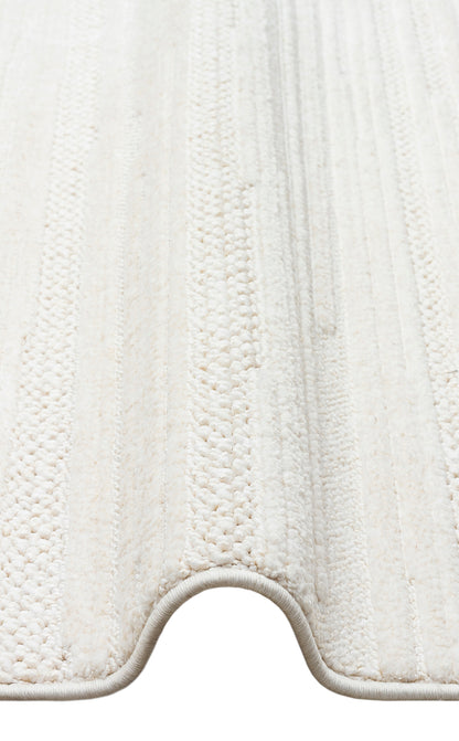 JOY 01 WHITE  - JOY - Hav Toz Vermeyen Yumuşak dokulu Modern Makine Halısı