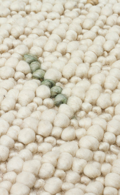 JD 06 MULTY  - JADE - Naturel Kazak Örgü Desenli El Dokuma Örgü Halı