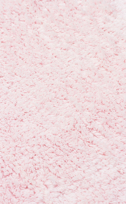 Cotton Boon CBN Plain Pembe Yuvarlak Q120 - Yıkanabilir Kaymaz Naturel Pamuk Bebek Halısı