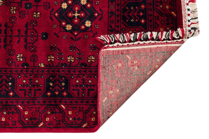 959 RED  - NOSTALJI - Afgan / Yağcıbedir El Emeği ile Özel Tezgahlarda Tensel Uşak Halısı