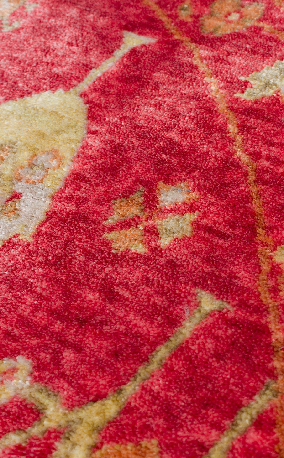 ZR 08 RED AUTUMN Q  - ZARA - Otantik Desenli, Özel Tezgahlarda Üretilen Modern Uşak Halısı