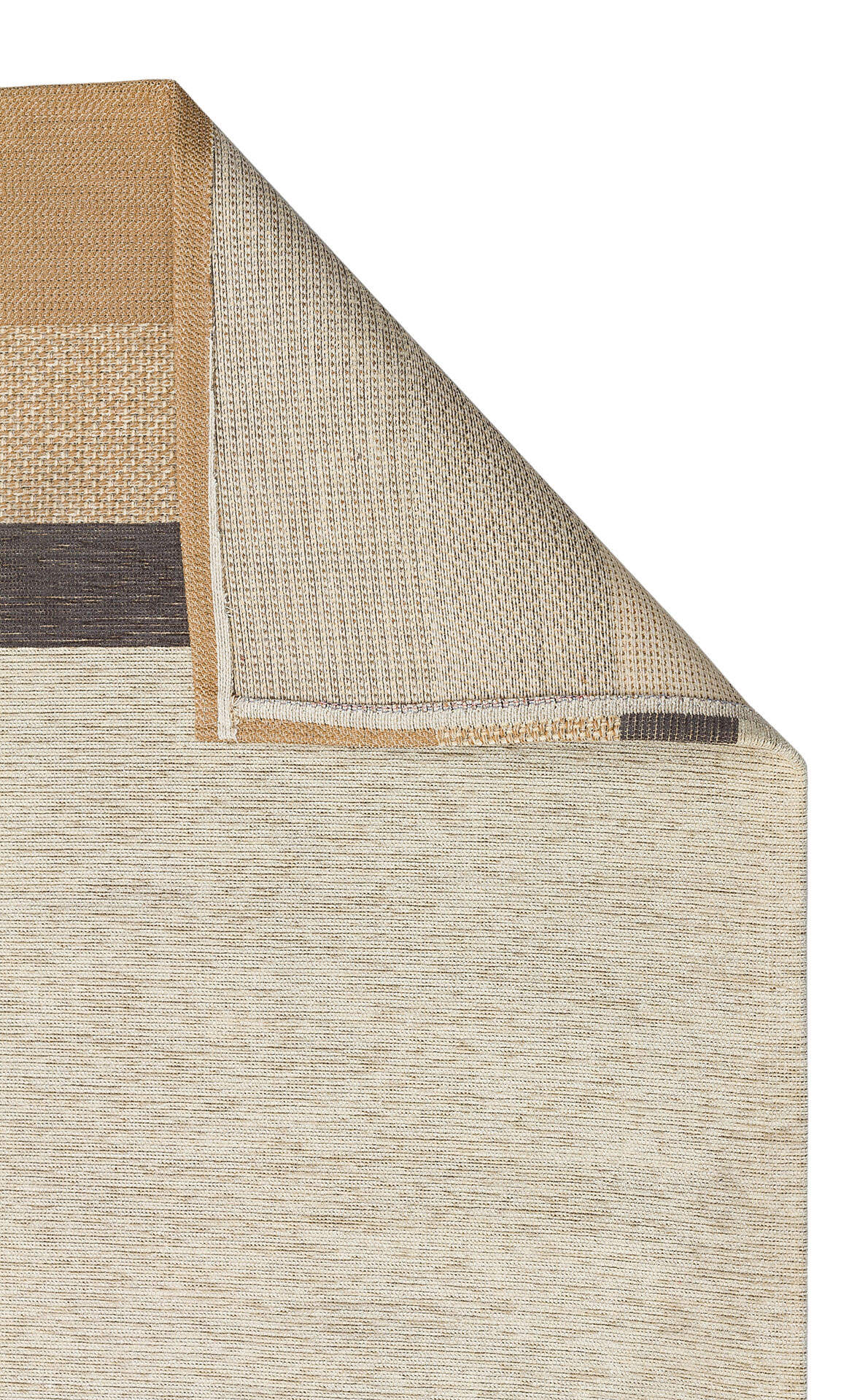 BRK 14 NATURAL GREY  - BROOKLYN - Hasır Görünümlü Kaymaz Renkli Dokuma Modern Kilim