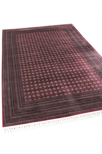 Burj 8761 Bordo - Modal İplikli Özel Tezgah Dokuma Salon Halısı