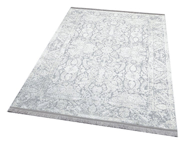 ST 02 GREY XW  - SATEEN - Hav Toz Vermez Yıkanabilir Kaymaz İnce Dokuma Modern Halı 