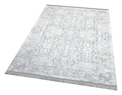 ST 02 GREY XW  - SATEEN - Hav Toz Vermez Yıkanabilir Kaymaz İnce Dokuma Modern Halı 