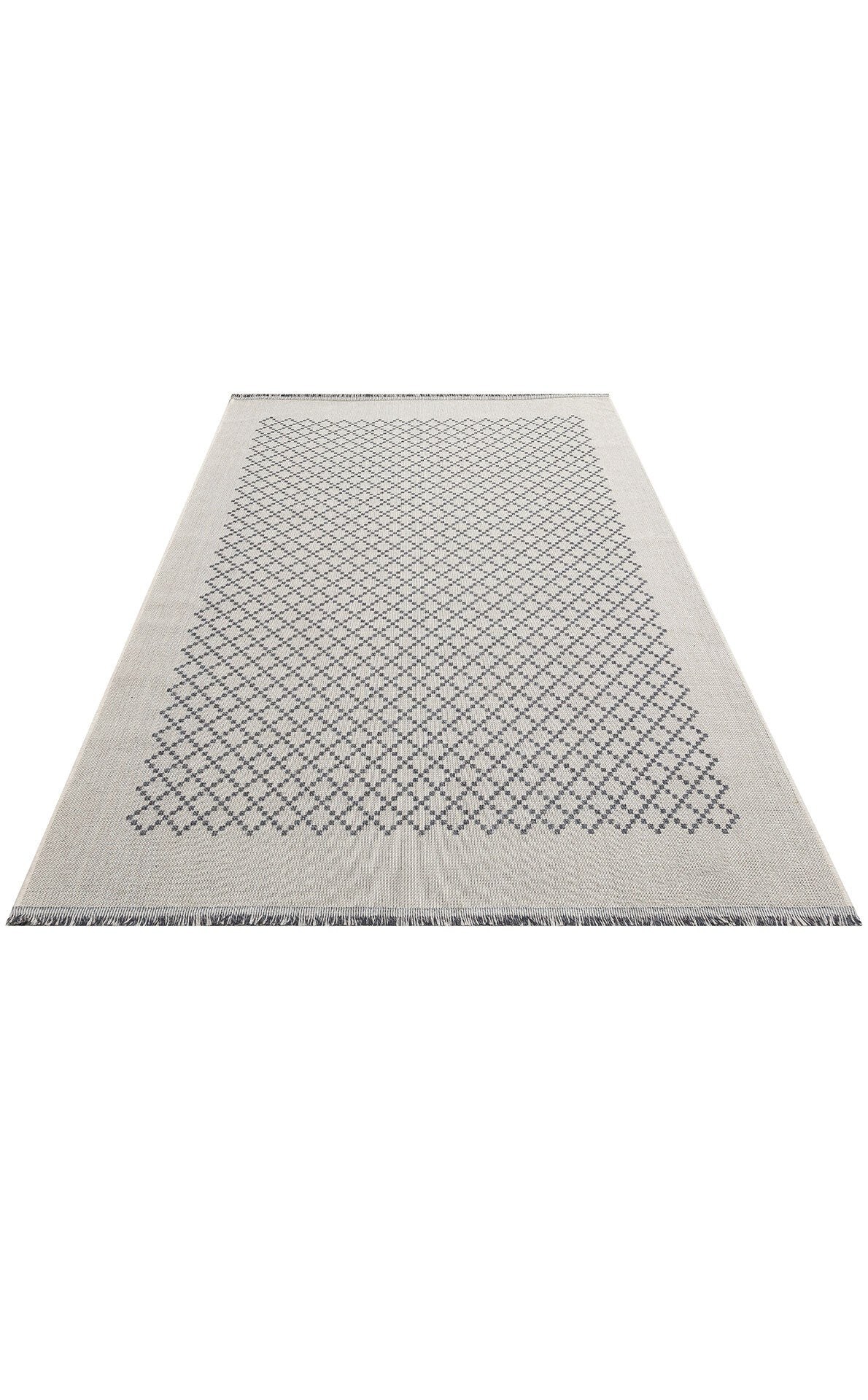 PNM 01 GREY  - PANAMA - Natural Yıkanabilir Kaymaz Tabanlı Tok Dokuma Kilim