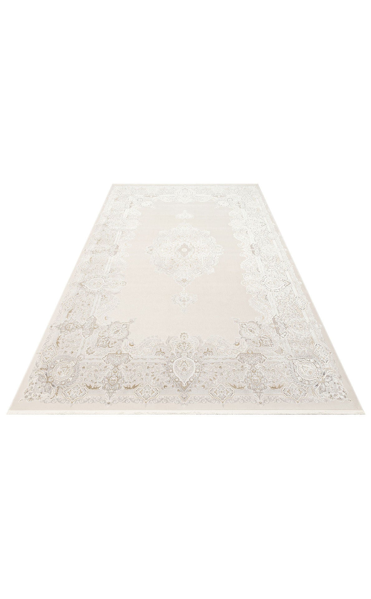 PLM 01 CREAM GREY  - PALMIRA - Yüksek Kaliteli Sık Dokuma Modern Salon Halısı