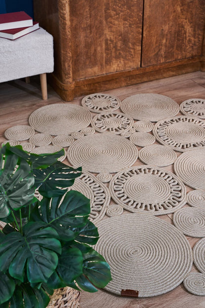 Magnolia 9132 - Jüt Görünümlü Halı | Salon Mutfak Halısı