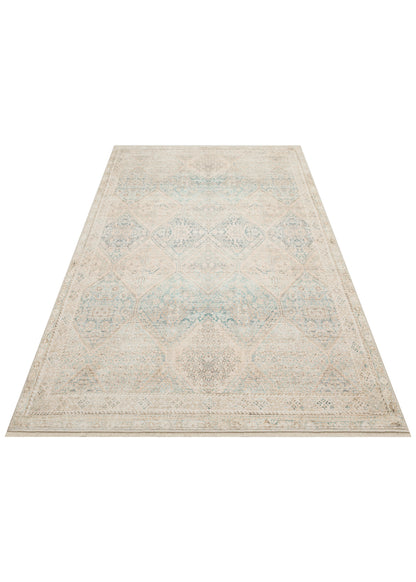 Grace GRC 04 SKY - Özel Dokuma Otantik Eskitme  Antibakteriyel Vintage Desenli Makine Halısı