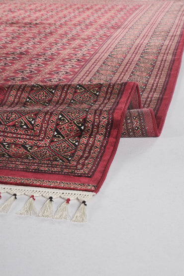 Burj 8751 Bordo - Modal İplikli Özel Tezgah Dokuma Salon Halısı