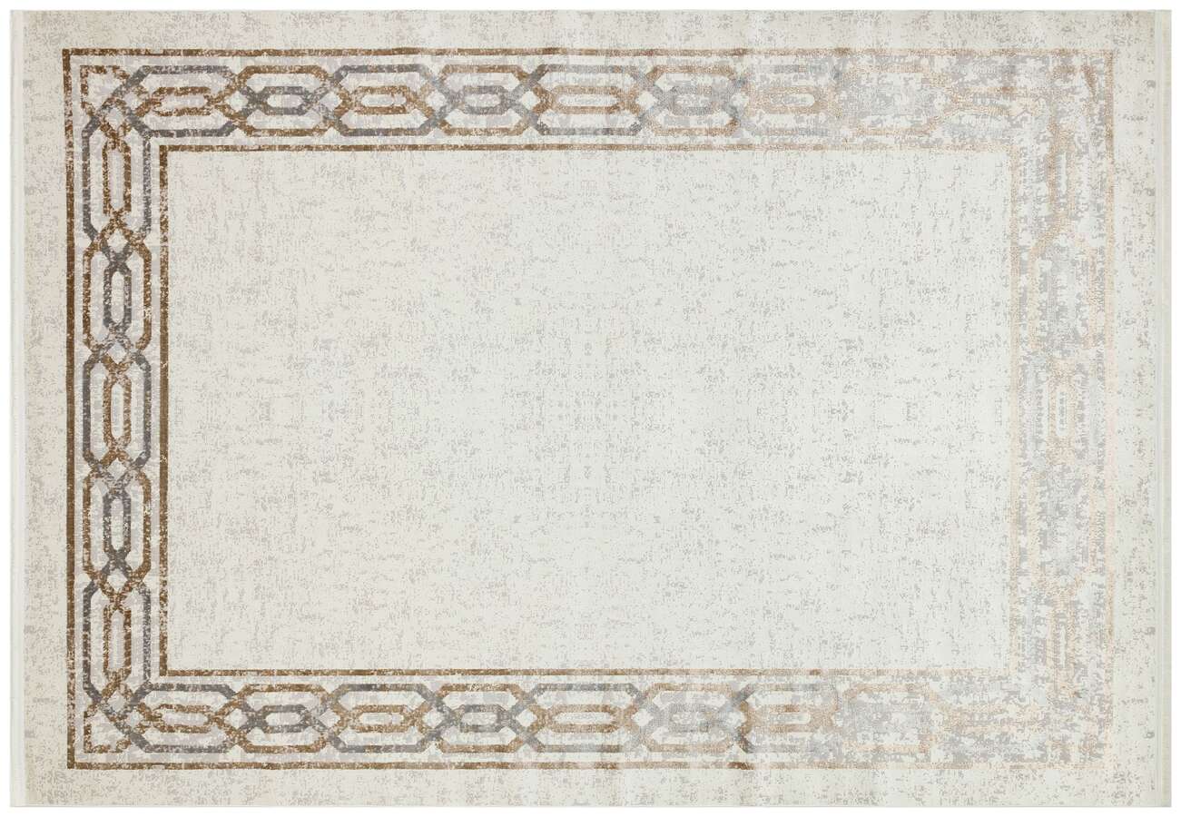 Riena 1132 Latte - Akrilik Polyester Halı | Kaymaz Tabanlı Dekoratif Halı