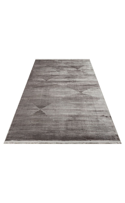 DB 10 GREY NW  - CORDOBA NEW - Parlak Yüksek Alçak Dokulu Modern Makine Halısı