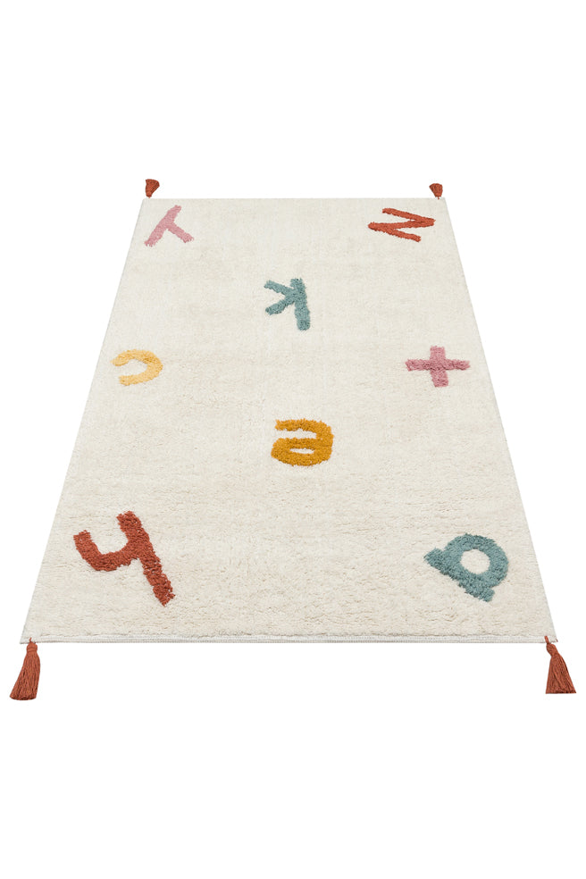 Cotton Boon XW CBN 05 Multy XW - Yıkanabilir Kaymaz Tabanlı Naturel Pamuk Bebek Halısı