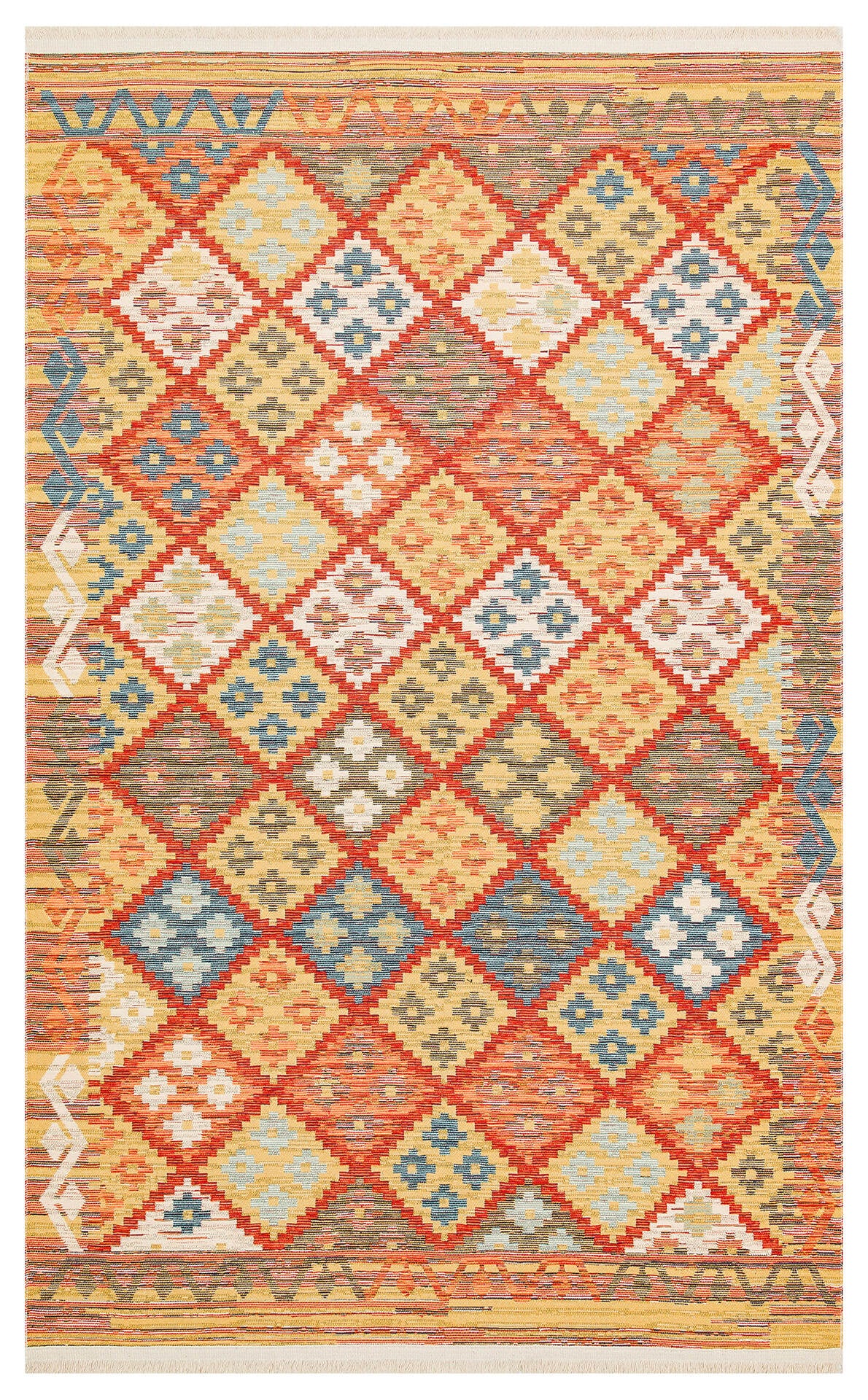 Nomad NMD 05 Toprak - Çift Taraflı Yıkanabilir Kilim | Otantik Kilim