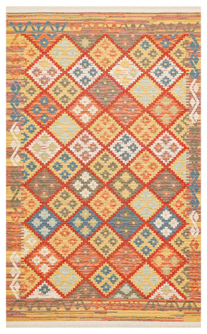 Nomad NMD 05 Toprak - Çift Taraflı Yıkanabilir Kilim | Otantik Kilim