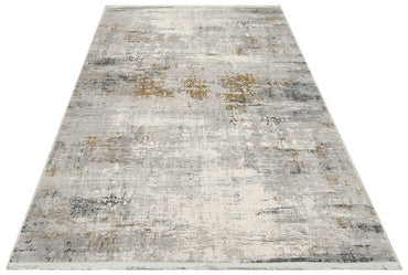 LGS 10 GREY GOLD XW  - LAGOS XW - Hav Toz Vermez Eskitme Desenli Modern Makine Halısı