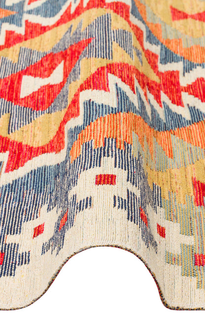 Nomad NMD 09 Çok Renkli - Çift Taraflı Yıkanabilir Kilim | Otantik Kilim