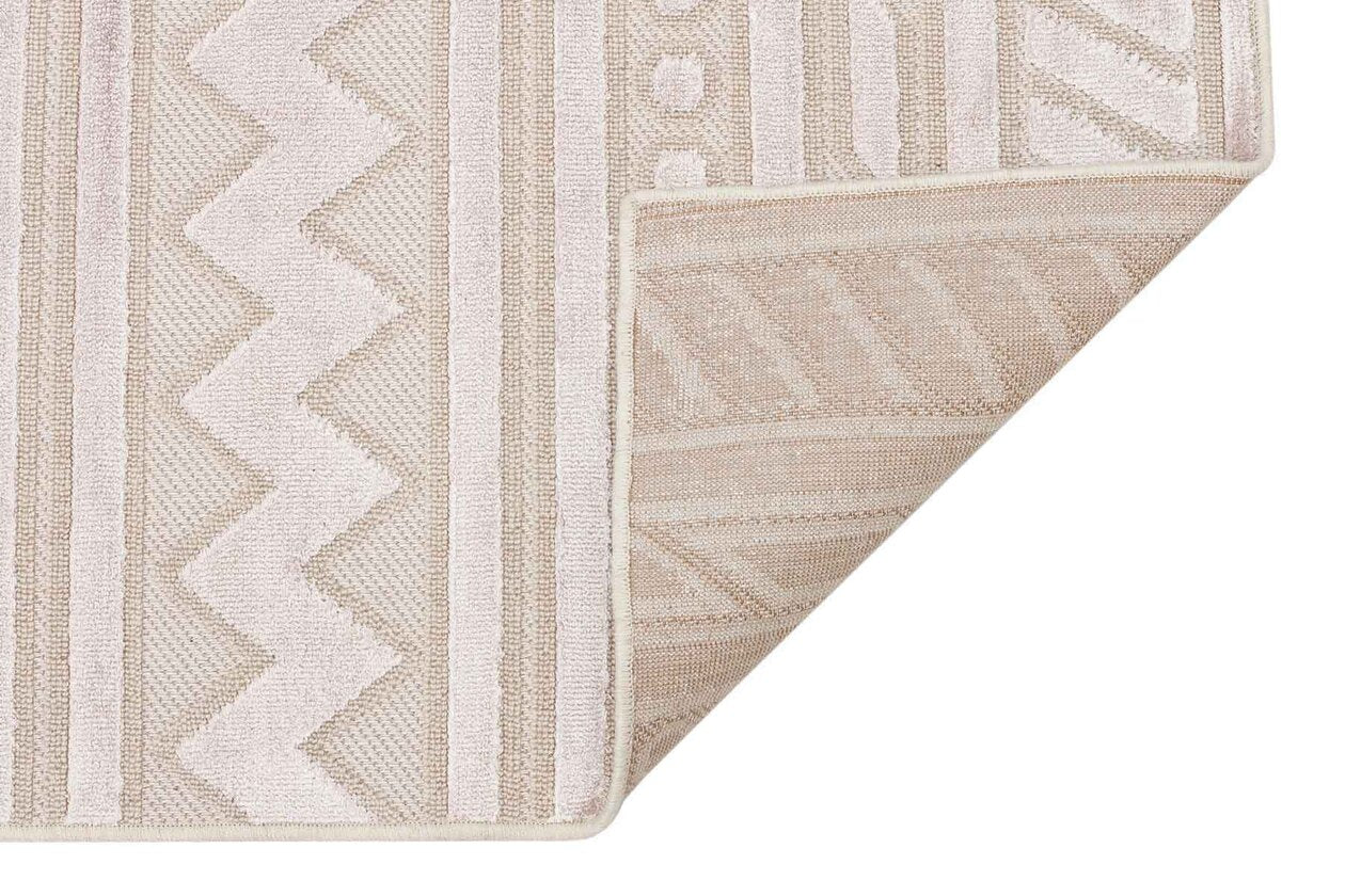 ZNT 06 BEIGE DYED  - ZENITH DYED - Yüksek Alçak Dokulu Naturel Yün ve Viskon Modern Dokuma Halı
