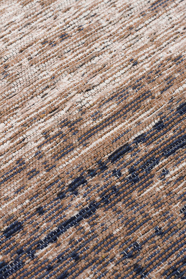 Kutnu Kilim KTN 01 Marina Bej Ombre Renk Geçişli Çift Taraflı Yıkanabilir Hav Vermez Salon Kilimi
