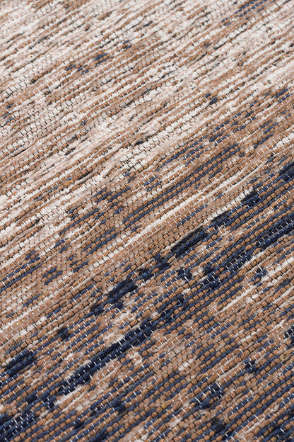 Kutnu Kilim KTN 01 Marina Bej Ombre Renk Geçişli Çift Taraflı Yıkanabilir Hav Vermez Salon Kilimi
