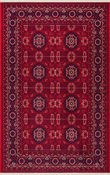 Dubai 56271 Klasik Etnik Desenli Dokuma Otantik Halı