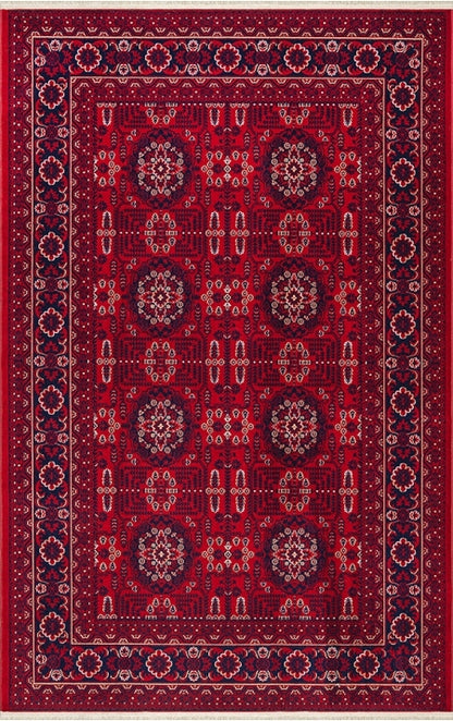 Dubai 56271 Klasik Etnik Desenli Dokuma Otantik Halı