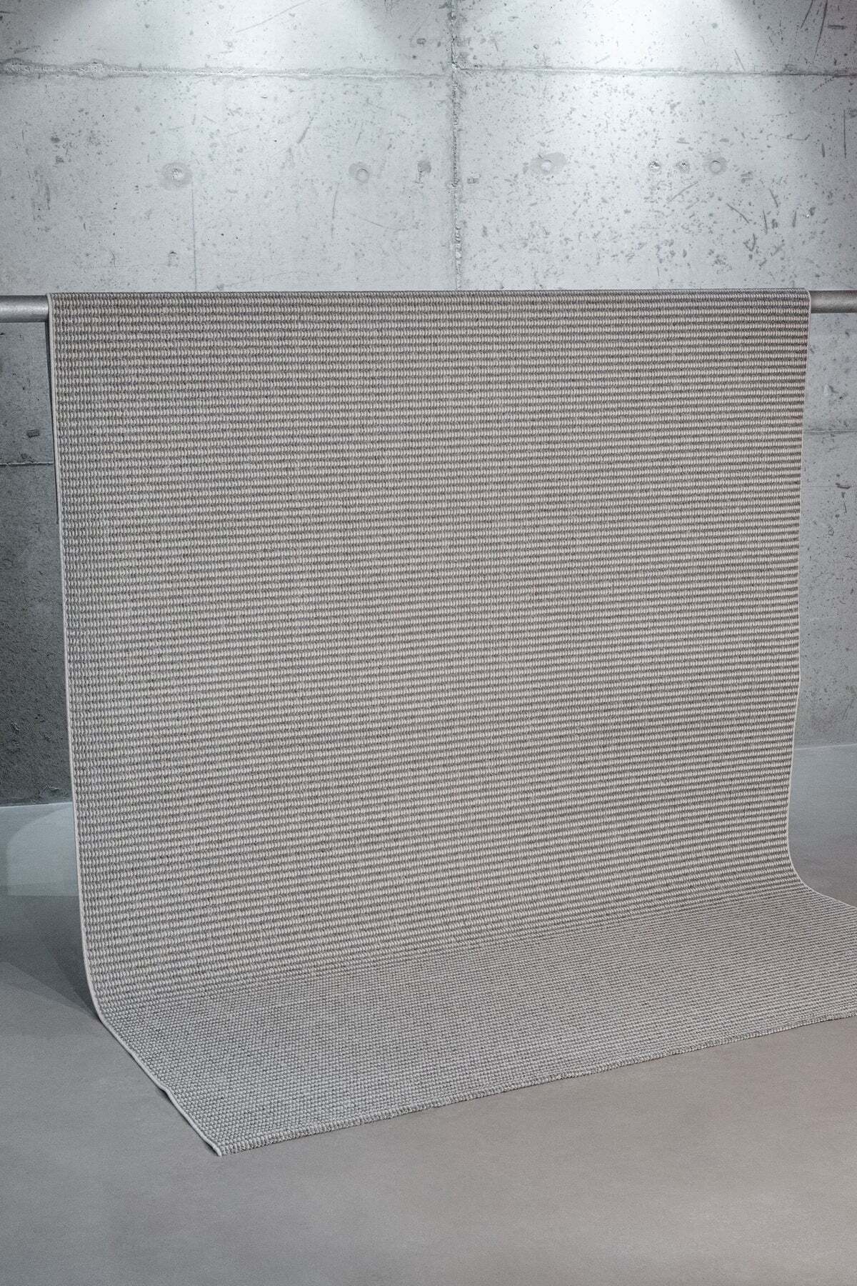 Apex Bukle Sisal 2323 BS GRİ Modern Minimal Yıkanabilir İnce Dokuma Halı Kolay Temizlenir