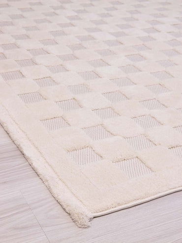 Orion 4211 Krem - Dokuma Halı | Flat Cut Desenli Salon Halısı