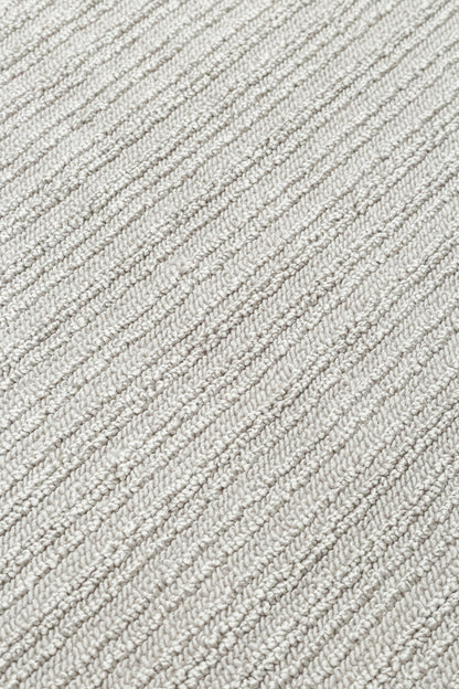 MONO LOOP 03 Gri Bukleli Sisal Dokuma Yıkanabilir Kaymaz Tabanlı Kolay Temizlenebilir Makine Halısı