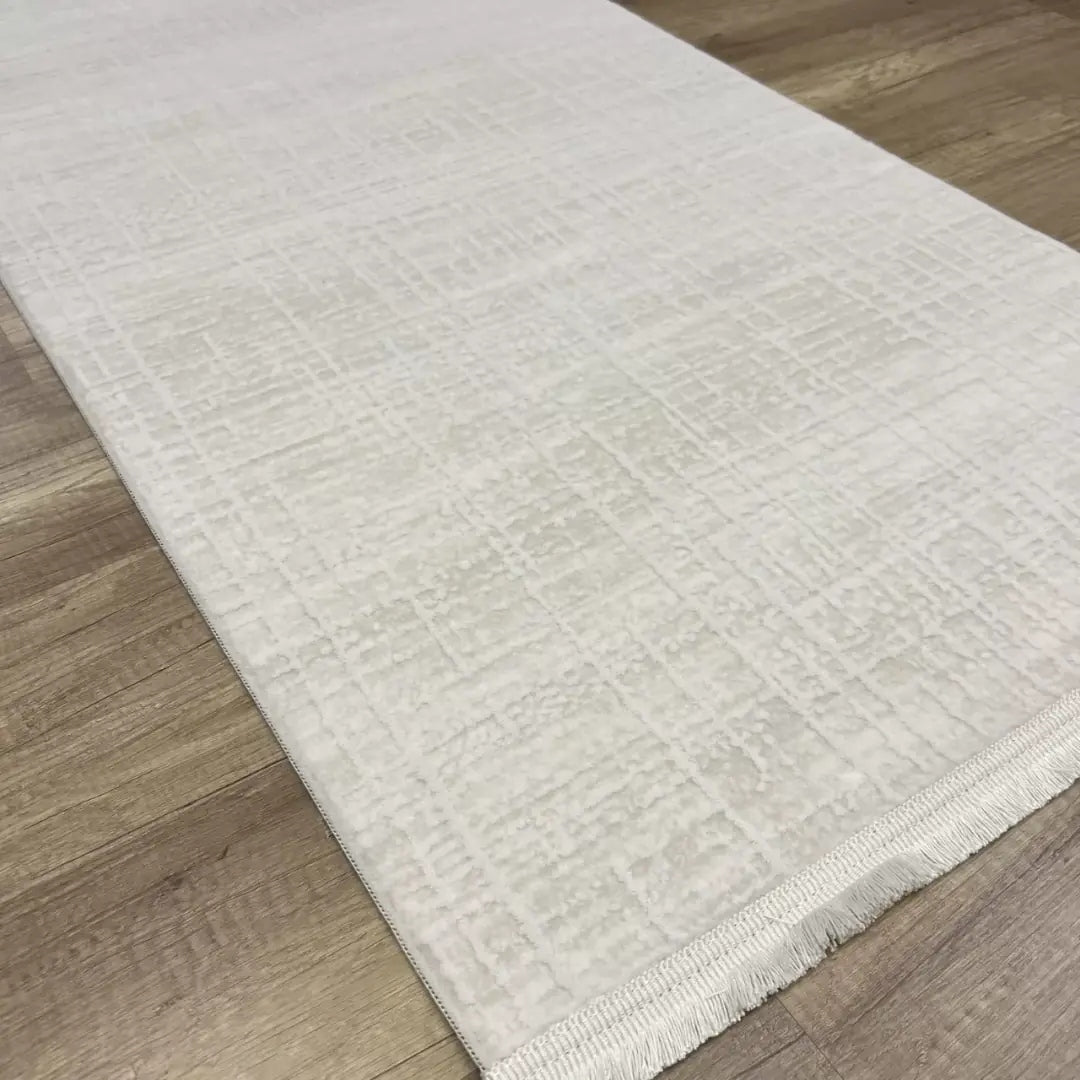 Dekor Modern Halı 1057 Bej  Yumuşak Dokulu Saçaksız Salon Halısı
