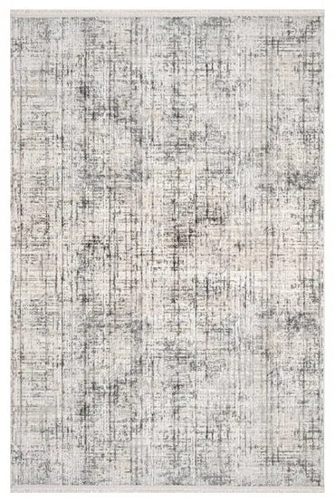 Dekor Modern Halı 1057 Gri Yumuşak Dokulu Saçaksız Salon Halısı