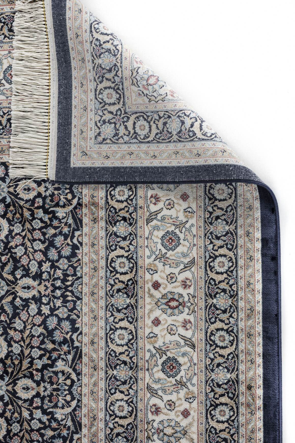 Vendome Palace 5401 Lacivert Bordo - Viskon Bambu Halı | Dokuma Salon Halısı