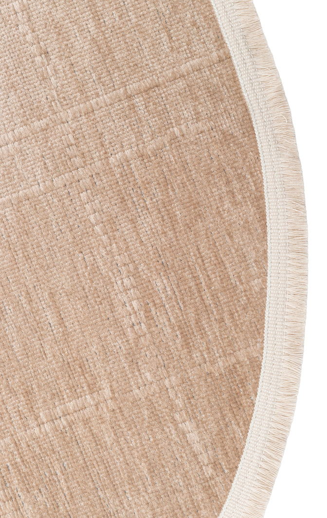 Liza 02 Vizon Q  - Yumuşak Tuşeli Çamaşır Makinesinde Yıkanabilen Kaymaz Tabanlı Kilim