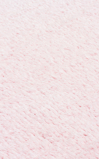 Cotton Boon CBN Plain Pembe Yuvarlak Q120 - Yıkanabilir Kaymaz Naturel Pamuk Bebek Halısı