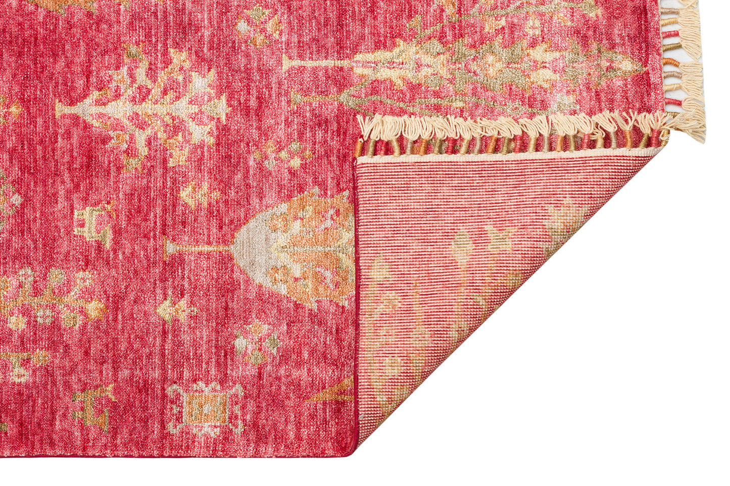 ZR 08 RED AUTUMN  - Otantik Desenli El Emeği ile Üretilen Modern Uşak Halısı