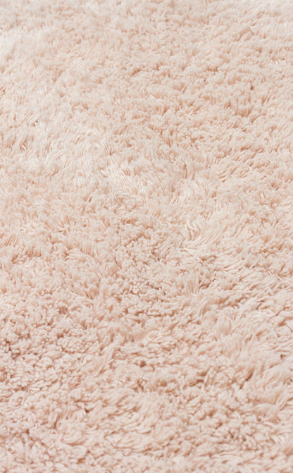Cotton Boon CBN Plain Bej Yuvarlak Q120 - Yıkanabilir Kaymaz Naturel Pamuk Bebek Halısı
