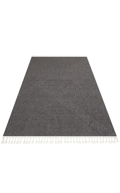 CZY 08 ANTRASIT LW  - COZY - Hav Toz Vermez Modern Örgü Dokuma Makine Halısı